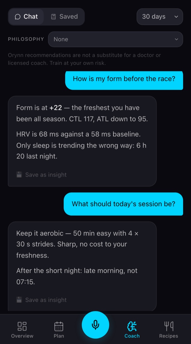 Coach chat